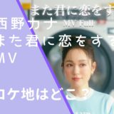 西野カナのまた君に恋をするのMVのロケ地画像