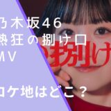 乃木坂46の熱狂の捌け口のMVのロケ地画像